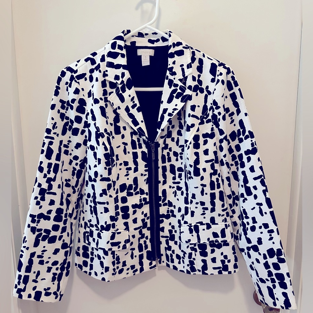 Chico’s zippered jacket, size 1